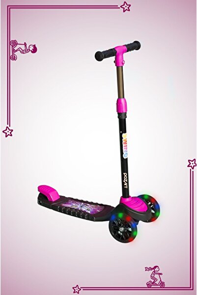 POZART Scooter Yeni Swing 3tekerli Led Işıklı 40Kğ Kapasiteli 3+Yaş Uygun