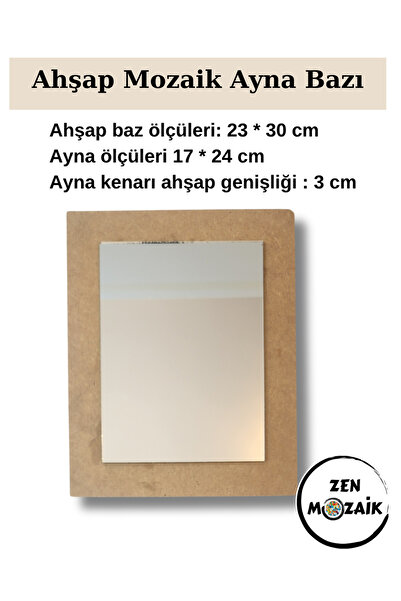 Zen Mozaik Ahşap Mozaik Bazı - Mozaik Çalışmalarına Uygun Ahşap Baz