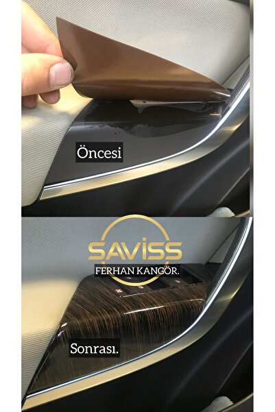 Saviss Opel İnsignia Özel Desen 4 CAM DÜĞME KAPLAMASI ORİJİNAL KALIP Maun Kaplama (Montaja Hazır)