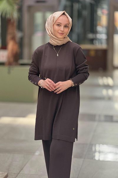 Ghisa Ribbed Trousers Knitwear Set