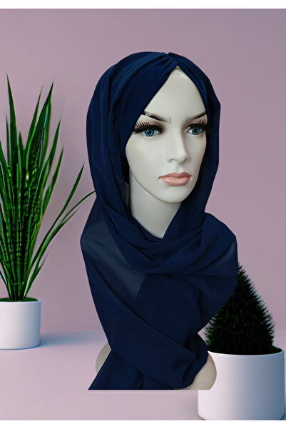 Balbaytesettur شال عظم باللون الأزرق الداكن