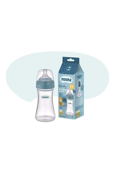 Angoravi Baby Bottle Anti Colic Feeding Bottle 250 ml Feeding Bottle with Lid 6 - 18 Months (Medium Flow)