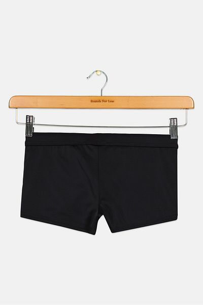 GAS Men Brand Logo Pull On Swim Trunks, Black