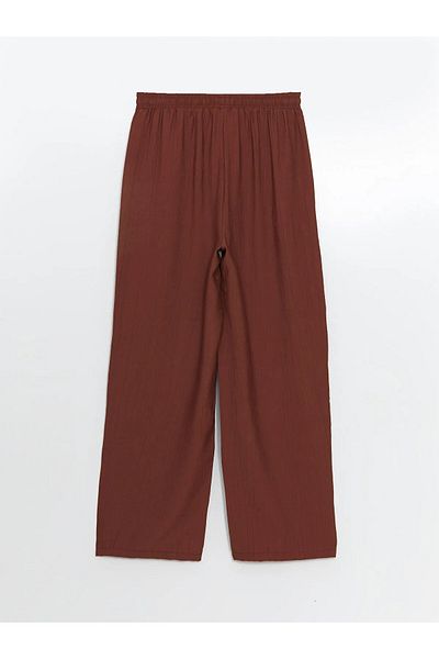 LC Waikiki Wide Leg Women's Trousers with Elastic Waist