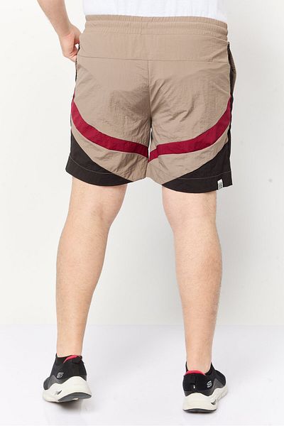 The Giving Movement Men Brand Logo Basic Shorts, Taupe