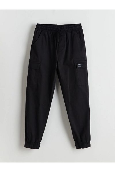 LC Waikiki Boys' Cargo Jogger Pants with Elastic Waist