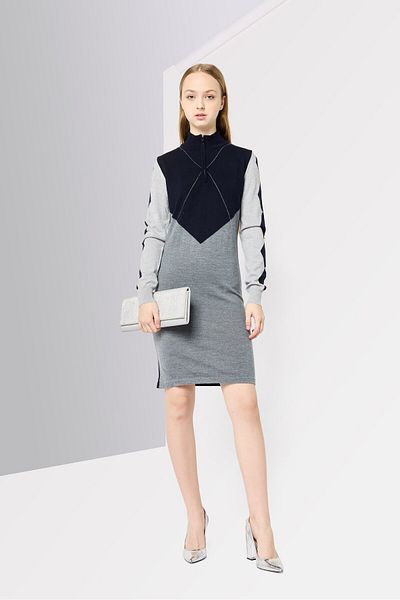 Harmont & Blaine Women Knitted Sweater Dress, Multicolor