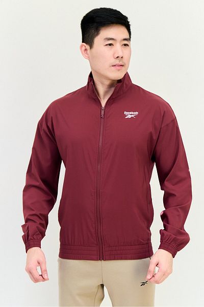 Reebok Men Sportswear Fit Long Sleeve Outdoor Sweatshirt, Maroon