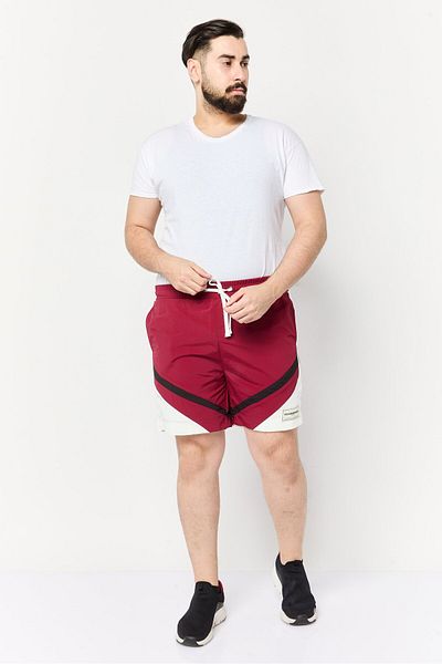 The Giving Movement Men Brand Logo Basic Shorts, Maroon