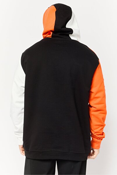 Lamborghini Men Brand Logo Hooded Sweatshirt, Multicolour