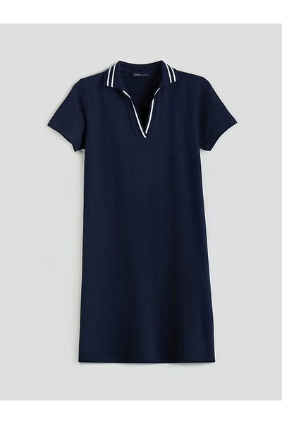 LC Waikiki Φόρεμα πικέ με γιακά Polo σε γραμμή Α