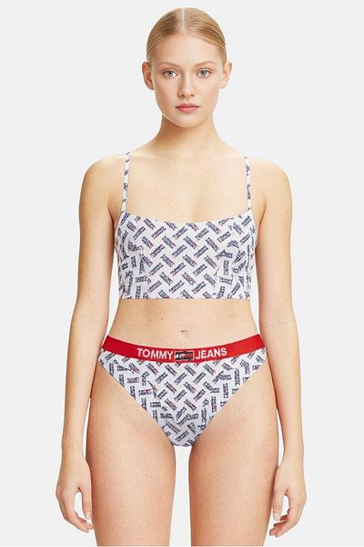 Tommy Jeans Women Brand Logo Band Bikini Bottom, Multicolor