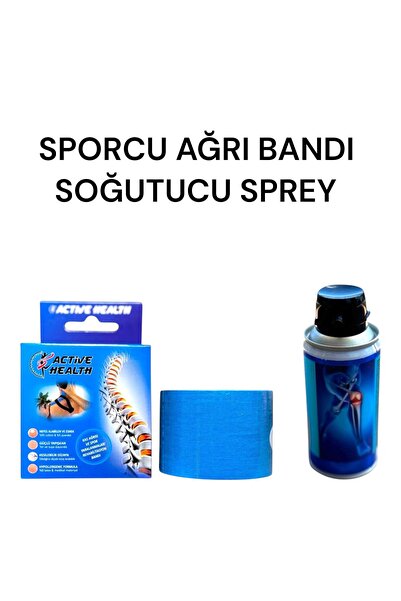 Gök Sports Mavi Renk Kinezyo Sporcu Bandı Ağrı Bandı 5 Metre X 5 Cm Soğutucu ...