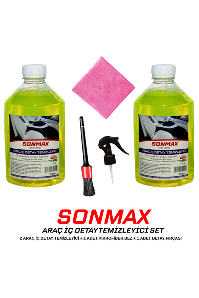 SONMAX CAR CARE Nano Temizleyici Güç Araç Içi Koltuk Kumaş Temizleme Seti Muc...