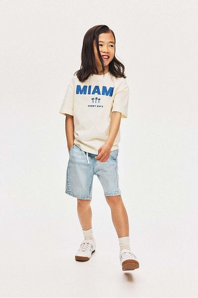 H&M Cotton Denim Shorts