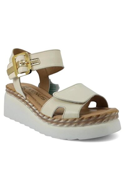 Venüs 2512303 Καθημερινά σανδάλια από γνήσιο δέρμα-Μπεζ