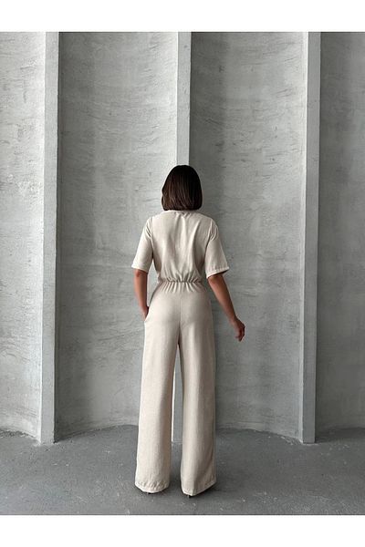 Skygo Long Linen Jumpsuit