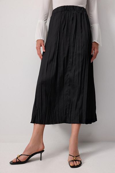 Touché Privé Crushli Satin Skirt