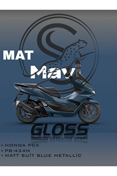 Gloss Detailing HONDA FORZA PCX DİO PB434-M MAT SUİT BLUE METALLİC - Profesyo...