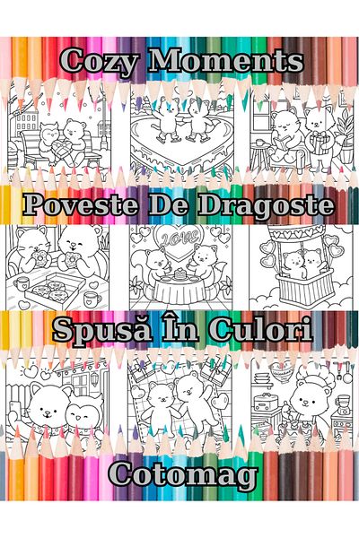 Co Cozy Moments Coloring Book - Love Story - Told in Colors / Relaxation for Adults and Children