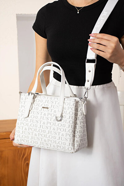 Just Polo Women's Medium Size 4 Compartment Hand and Shoulder Bag 342203Pc