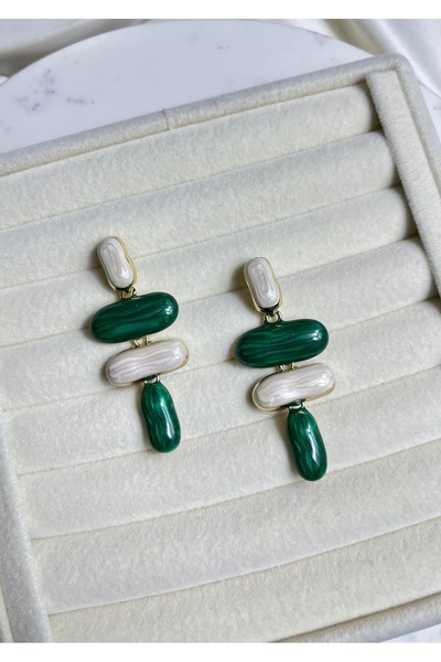 Orvix Accessories الصلب المتدلي الأخضر خمر المرأة الأقراط الصيف الأقراط مساء ...