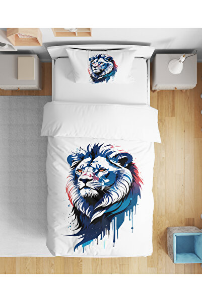 Home Set de lenjerie de pat pentru băieți tineri, imprimat digital 3D, colora...