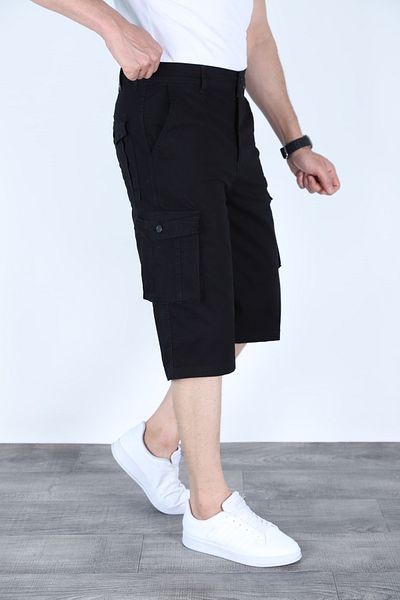 sports here Capri Cargo Pocket Linen Seasonal Trousers