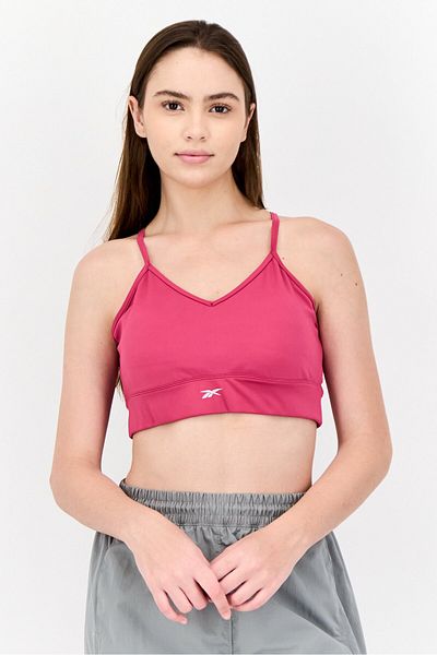 Reebok Women Sportswear Fit Padded Training Sports Bra, Pink