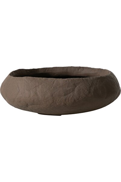 Mudo Home EARTH DEKORATİF KASE KAHVE 43X39X15CM