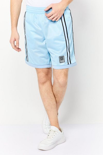 Givenchy Men Brand Logo Basic Shorts, Light Blue