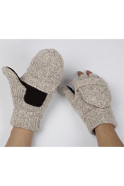 COOYA Outdoor Knitted Gloves, Warm and Insulated, Unisex, Suitable for Outdoor Sports and Travel, Gray