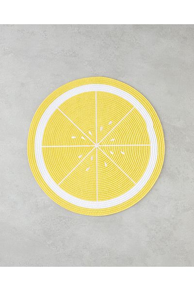 English Home Καλοκαιρινό Λεμόνι PP 2 τεμαχίων American Service 38 cm Κίτρινο