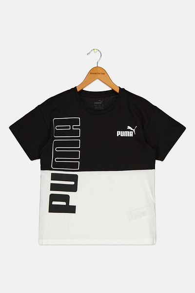 Puma Kids Boy Relaxed Fit Outdoor T-Shirt, Multicolor
