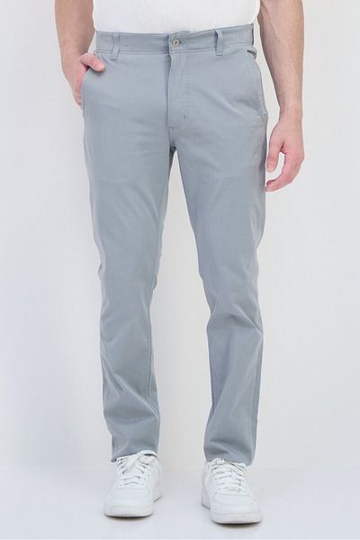 Dockers Men Skinny Fit Plain Chino Pants, Grey
