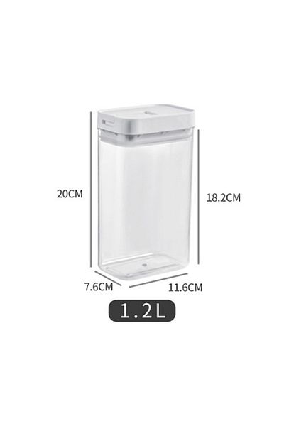Choice 1200ml Pasta Storage Box Transparent Plastic Grain Seal Tank Spaghetti Storage Container Moisture-pr