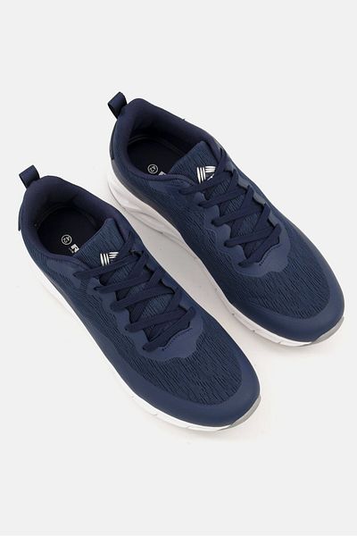 RBX Men Lace Up Running Shoes, Navy Blue