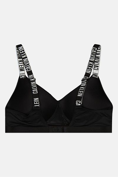 Calvin Klein Women Brand Logo Padded Line Bralette, Black