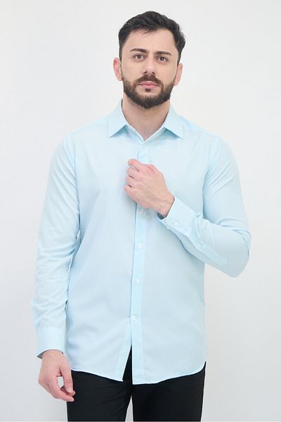Scotch & Soda Men Modern Fit Stripe Long Sleeve Dress Shirt, Multicolor
