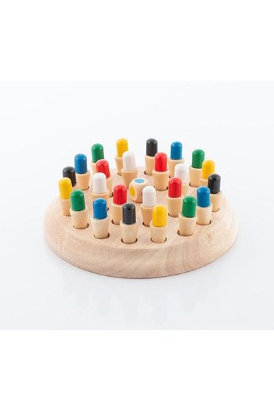 Picodino Joc memorie tip sah InnovaGoods, Taeda, Lemn, Multicolor, 26 piese