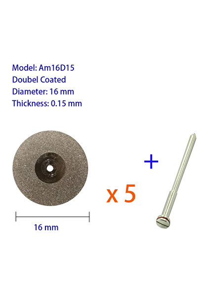 Choice قرص ألماس أسنان AM16D15 بسمك 0.15 مم، قرص مسنن قطري، عجلة قطع ماسية، فني