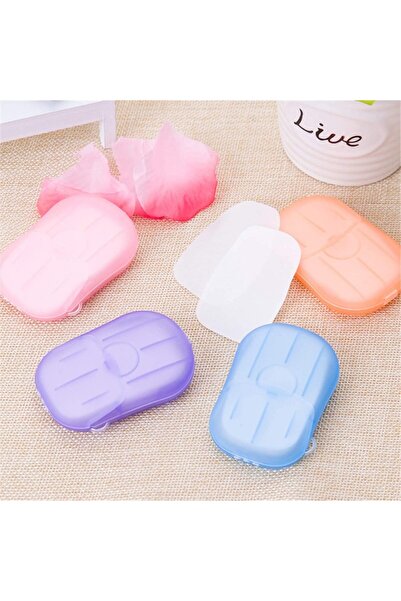 Tahtakale Dünyası Pratik kağıt seyahat sabunu ve sabunluk 60 adet el sabunu v...