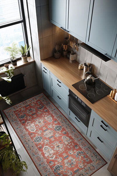 Cool Halı Private Vintage Mutfak Halısı Yolluk Leke Tutmaz Tezgah Önü Mutfak ...