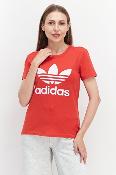 adidas Women Sportswear Fit Short Sleeve Training T-Shirt, Red