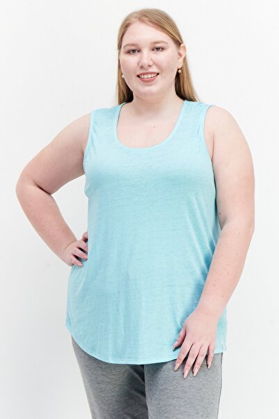 Marc New York Women Plus Size Sleeveless Training Top, Turquoise