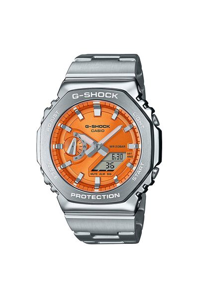 Casio Mens Watch Gm-2110d-4aer, Quartz, 44mm, 20atm