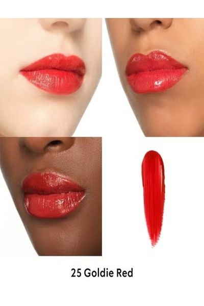 Gucci Glow & Care Shine Lipstick 25* Goldie Red - The Red 0.06 Oz/ 1.8 ml