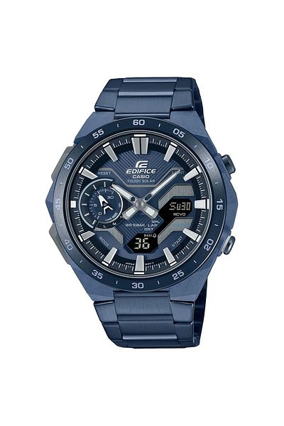 Casio Ceas bărbătesc Ecb-2200cb-2aef, cuarț, 48mm, 10atm