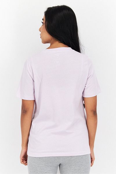 Reebok Women Sports Fit Brand Logo Training Tee, Lilac