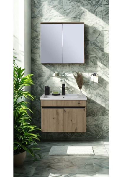 Sözcan Group Yıldız Banyo Dolabı Takımı Pera 65 cm